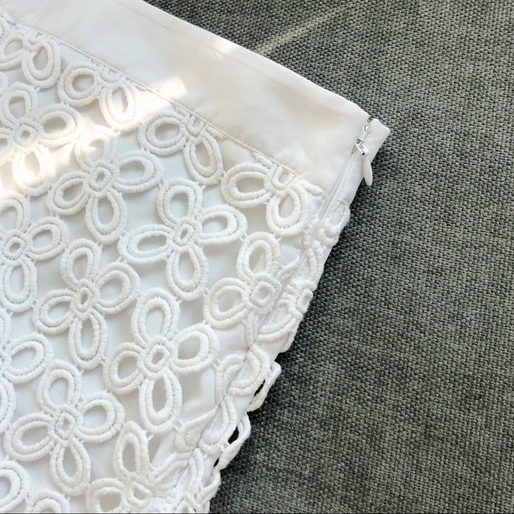 Club Monaco Cotton White Lace Shorts Size 0 - Picture 4 of 4